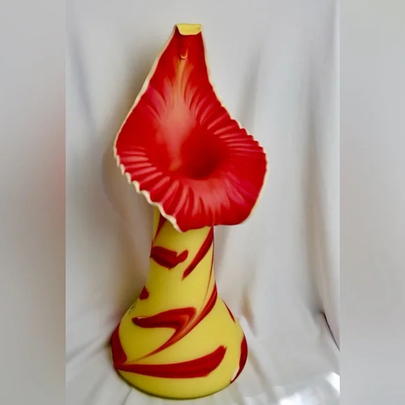 BAIJIAN Hand Blown Rare Vintage multi-colored Glass Vase by Essie Zareh